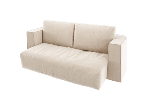 Cream style double sofa