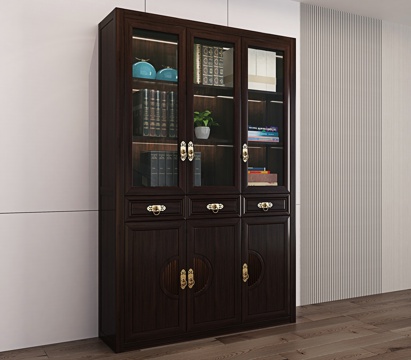 Chinese Bookcase Solid Wood Bookcase