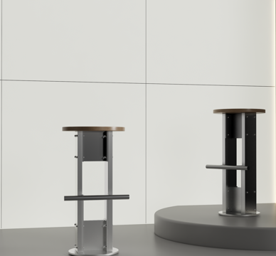 Modern Bar Stool Stainless Steel Bar Chair Metal Bar Chair