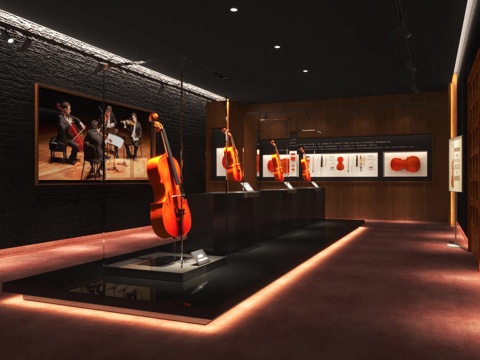 Modern Violin Exhibition Hall