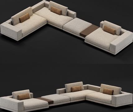 Corner sofa Multiplayer sofa