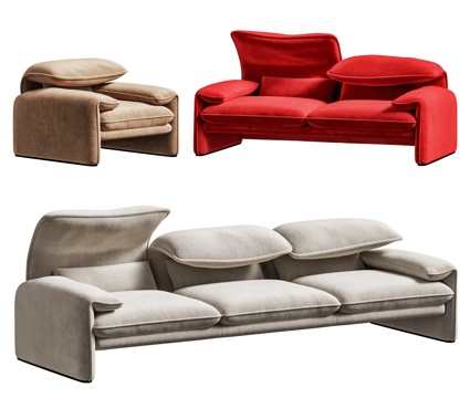 Cassina Malarenga Sofa Double Sofa Multiplayer Sofa