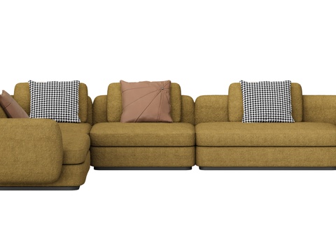 Modern corner sofa multiplayer sofa