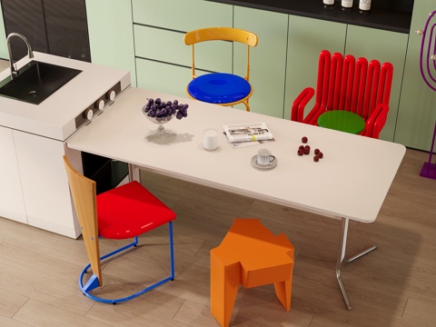 Dopamine Island Table and Chair