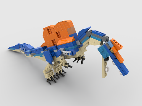 LEGO toy blocks cartoon dinosaur