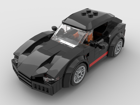 LEGO toy blocks sci-fi sports car