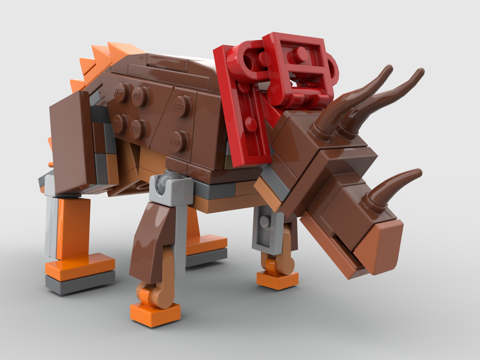 Lego LEGO toy building blocks Triceratops dinosaur