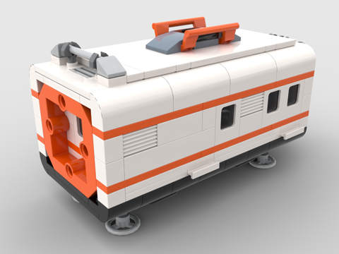 LEGO toy blocks futuristic cargo box sci-fi cargo box