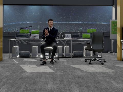 Football match studio