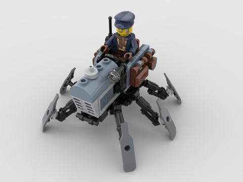 LEGO toy blocks ski motorcycle