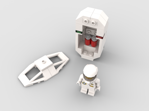 LEGO toy blocks escape pod