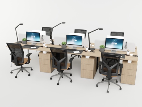 modern office desk and chair