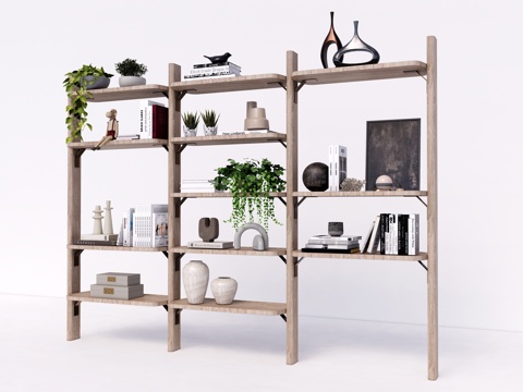 Silent Bookshelf Storage Rack