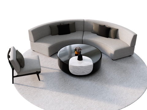 Combo sofa Curved sofa