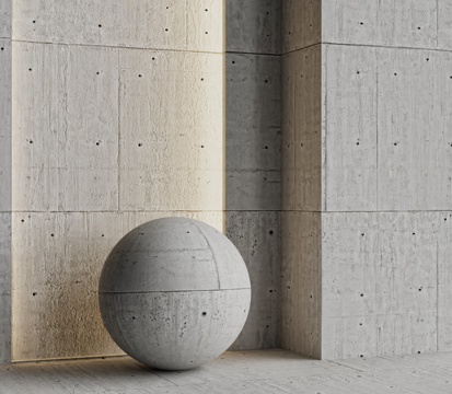 Concrete cement wall