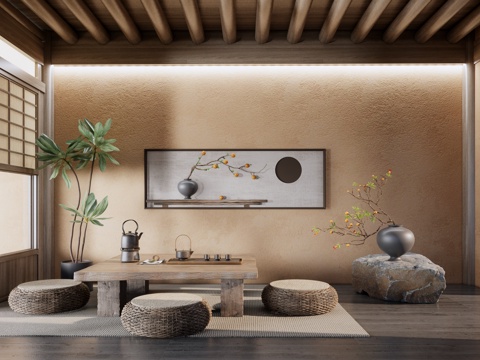 Japanese Zen Tea Room