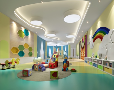 Modern Kindergarten Children's Area