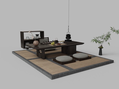 New Chinese Tatami Tea Table Tea Table and Chair