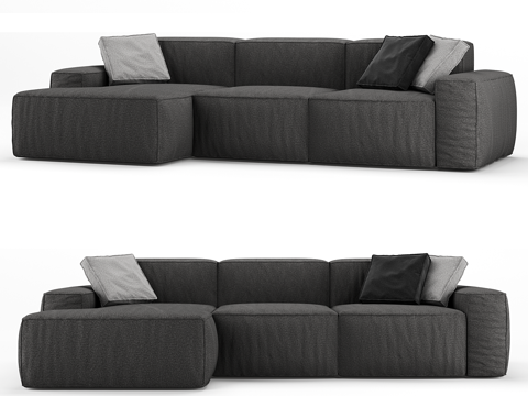 Modern corner sofa multiplayer sofa