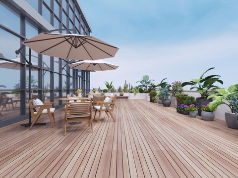 Roof Garden Modern Terrace