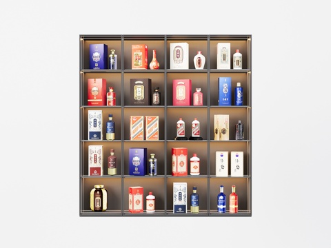 Modern Wine Cabinet Glass Display Cabinet Moutai