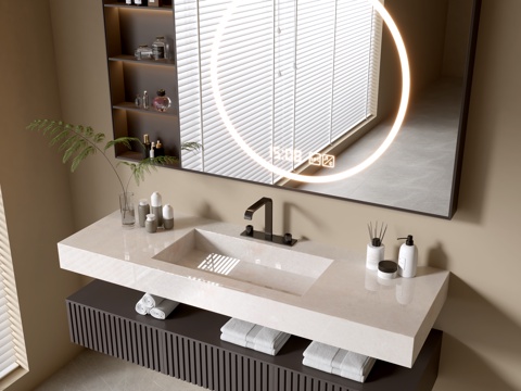 Modern Bathroom Cabinet Bathroom Basin Bathroom Ornaments