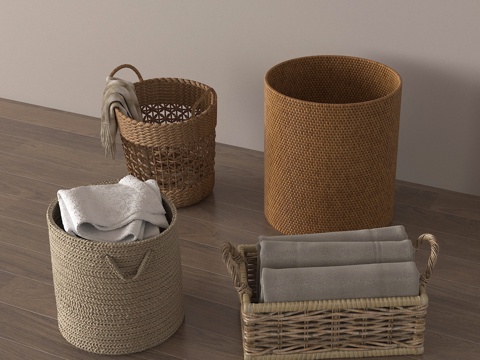 Laundry basket rattan basket bamboo basket dirty laundry basket storage basket storage basket