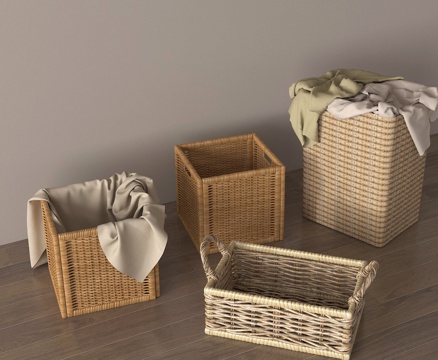 Laundry basket rattan basket bamboo basket dirty clothes basket