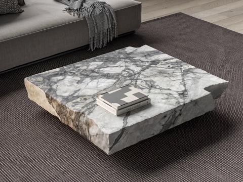 Square coffee table marble coffee table