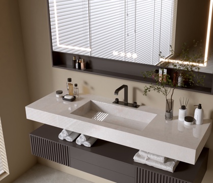 Modern Bathroom Cabinet Mirror Cabinet Wash Sink