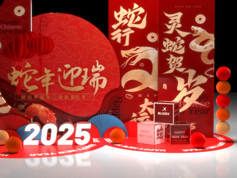 New Year Art Display Year of the Snake Meichen Spring Festival Meichen Business Meichen