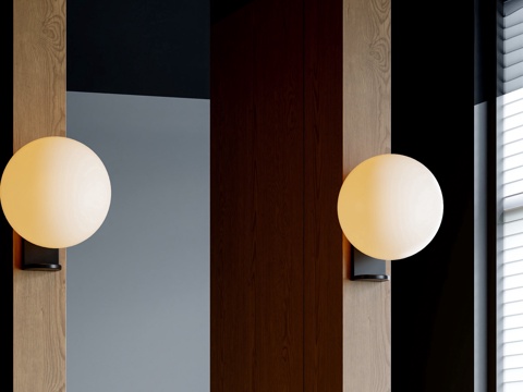 modern wall lamp moon lamp spherical wall lamp