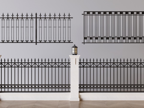 Wrought Iron Railing Fence Guardrail Stair Guardrail