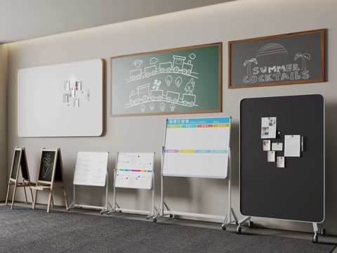 Modern Blackboard Whiteboard Mobile Whiteboard