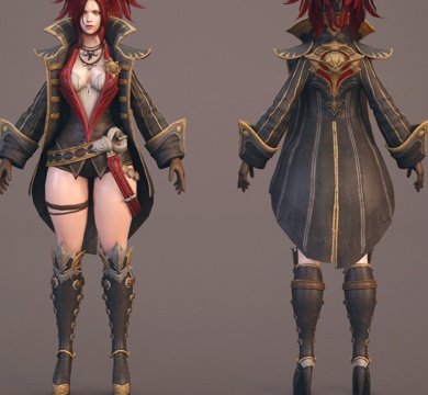 Game Characters Game Characters Red Hair Beauty Sexy Beauty Pirate Female Characters