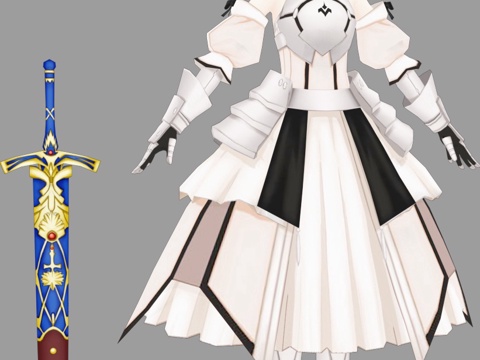 Saber fate game character game character altoria