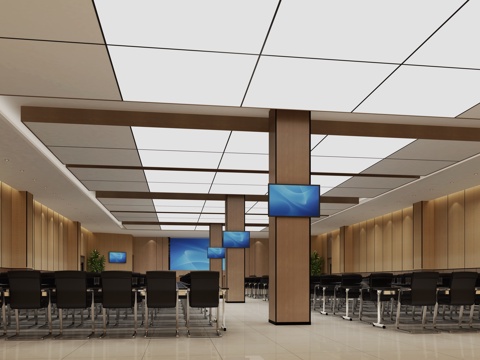 Modern conference room report hall