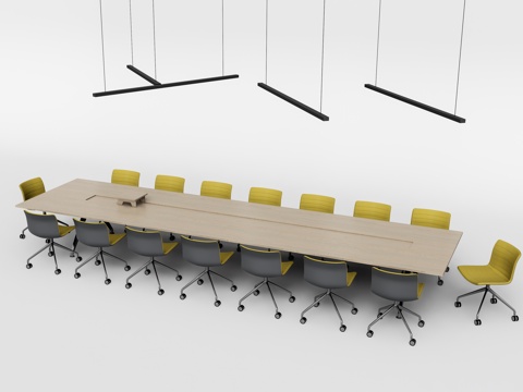 Modern Conference Table and Chair