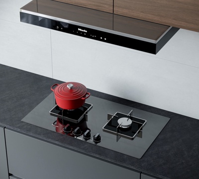 Modern gas stove stove range hood cabinet cookware