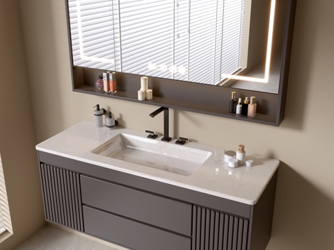 Modern Bathroom Cabinet Bathroom Basin Mirror Cabinet