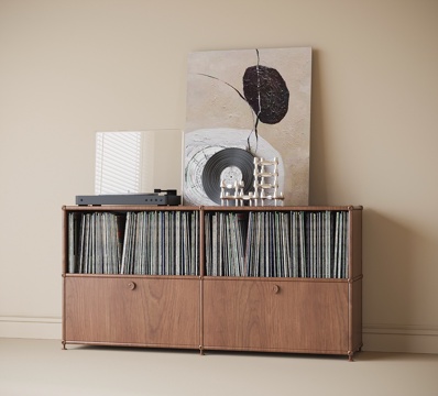 Quiet Low Cabinet Bookcase