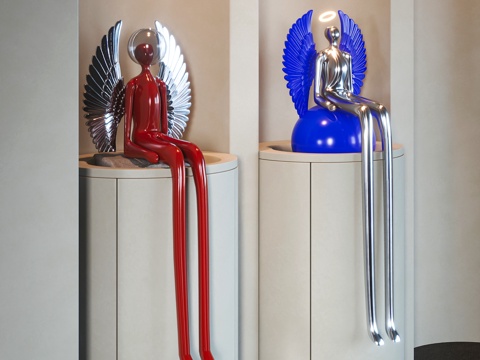 Modern angel sculpture ornaments