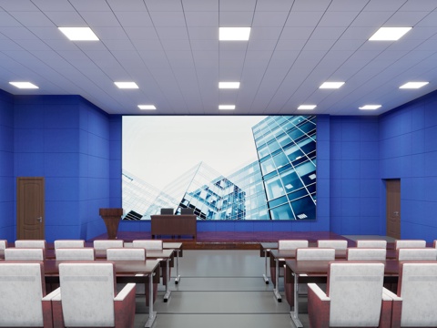 Modern conference room report hall