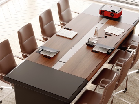 Modern Conference Table and Chair