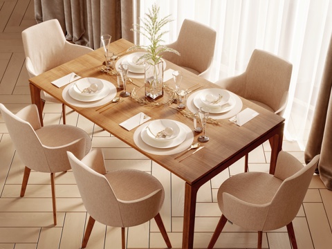 Modern Dining Table and Chair