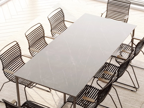 Modern Outdoor Dining Table and Chair