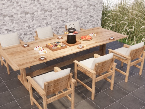 Modern outdoor tables and chairs