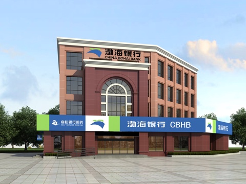 Bohai Bank Door Head Facade