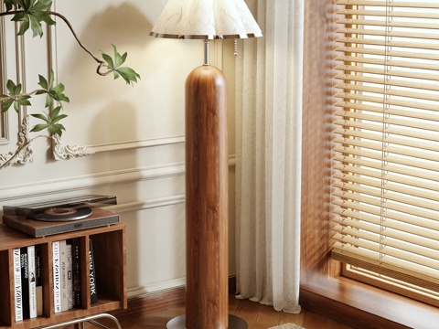 Log Style floor lamp