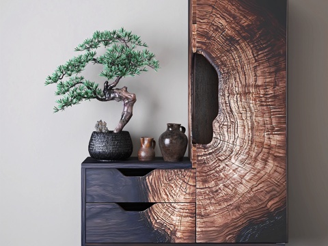 New Chinese-style Entrance Cabinet